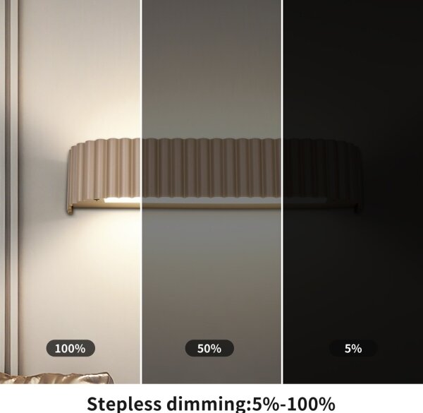 BRILAGI - stmievateľné nástenné LED svietidlo FALCON MODERN LED/14W/230V 40 cm béžová + diaľkový ovládač
