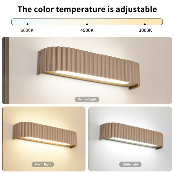 BRILAGI - stmievateľné nástenné LED svietidlo FALCON MODERN LED/14W/230V 40 cm béžová + diaľkový ovládač