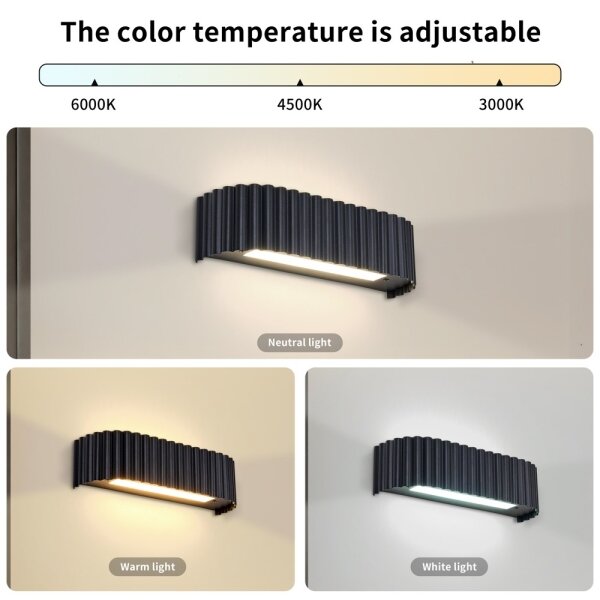 BRILAGI - LED nástenné svietidlo FALCON MODERN LED/10W/230V 30 cm 3000/4500/6000K čierna