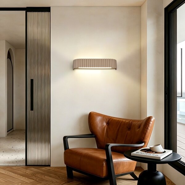 BRILAGI - stmievateľné nástenné LED svietidlo FALCON MODERN LED/14W/230V 40 cm béžová + diaľkový ovládač