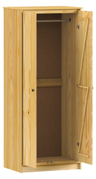 Skriňa 2-dverová 8875K lak, kovové úchytky