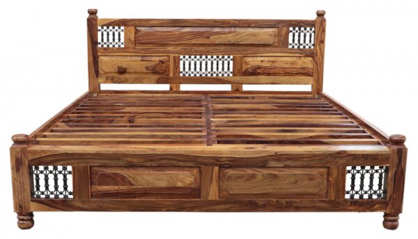 Posteľ Jali 160x200 z indického masívu palisander