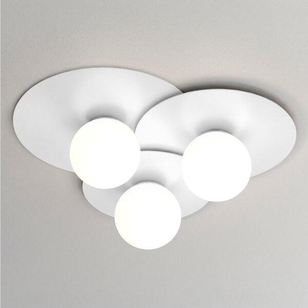 Stropné svietidlo FLAT 3xE27/15W/230V 55x60 cm biele