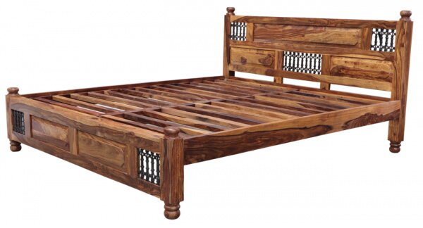 Posteľ Jali 160x200 z indického masívu palisander