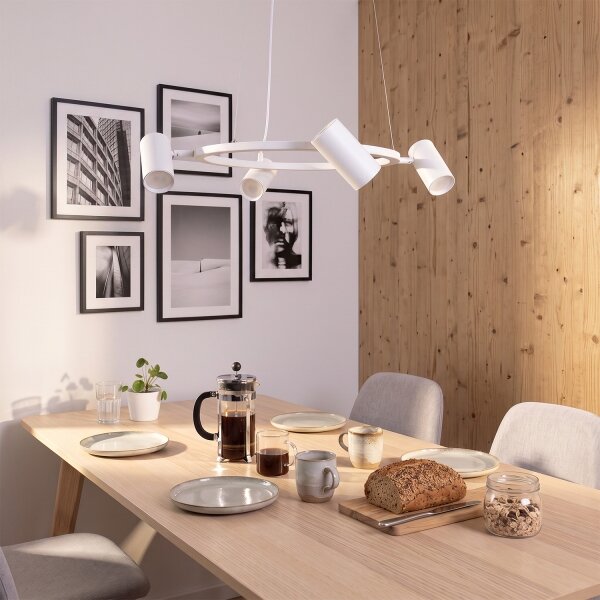 BRILAGI - Luster na lanku SELE 4xGU10/30W/230V biely