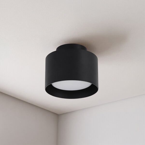 BRILAGI - LED Bodové svietidlo BACKLIT 1xGX53/15W/230V + LED/3W pr. 10 cm čierna