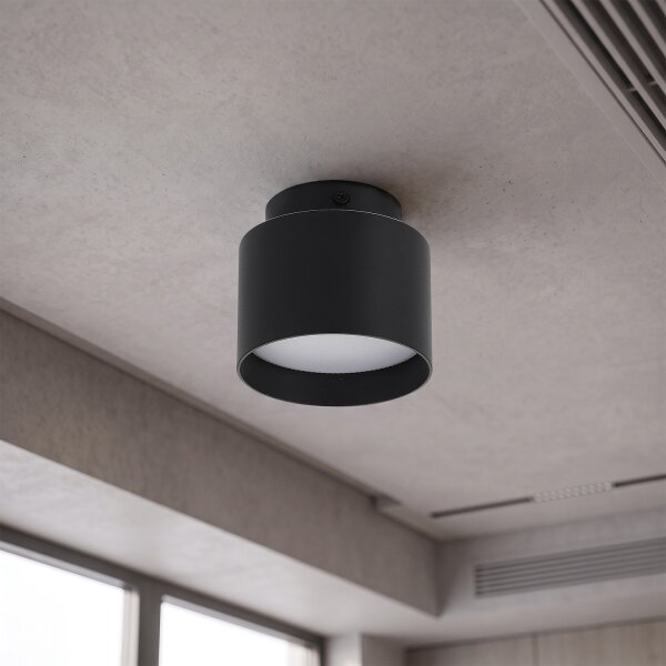 BRILAGI - LED bodové svietidlo BACKLIT 1xGX53/15W/230V + LED/3W pr. 8 cm čierna