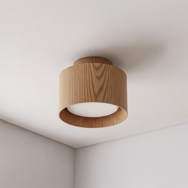 BRILAGI - LED bodové svietidlo BACKLIT 1xGX53/15W/230V+LED/3W pr. 10 cm dubový dekor