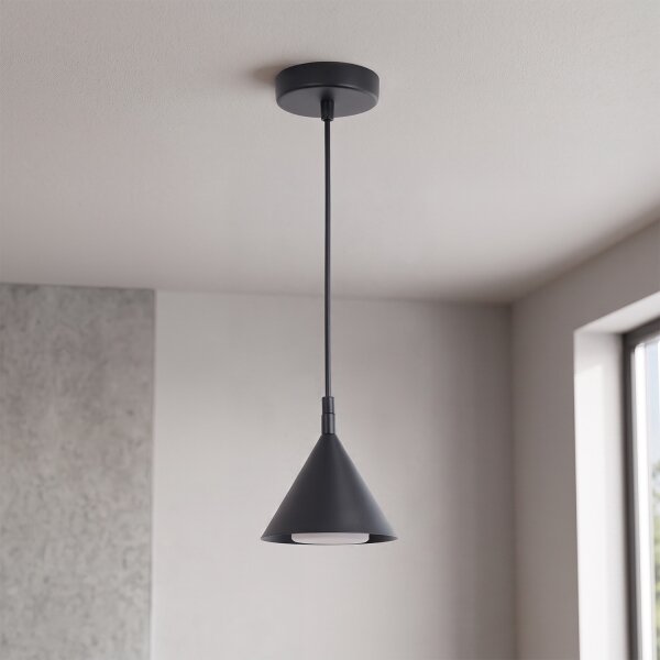 Brilagi - Luster na lanku CONE SINGLE 1xGX53/15W/230V čierna