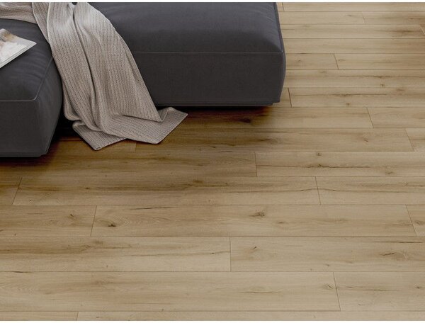 Mexen Buffalo vinylové panely 1240 x 182 mm SPC 6,5 mm, podložka IXPE 1,5 mm, 4 V-drážka, Dub - F1007-1240-182-505-4V1-01