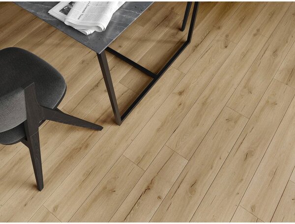Mexen Buffalo vinylové panely 1240 x 182 mm SPC 6,5 mm, podložka IXPE 1,5 mm, 4 V-drážka, Dub - F1007-1240-182-505-4V1-01