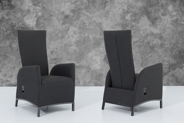 Doppler PARIS LIKA-TEX® - luxusné polohovacie záhradné kreslo - antracit