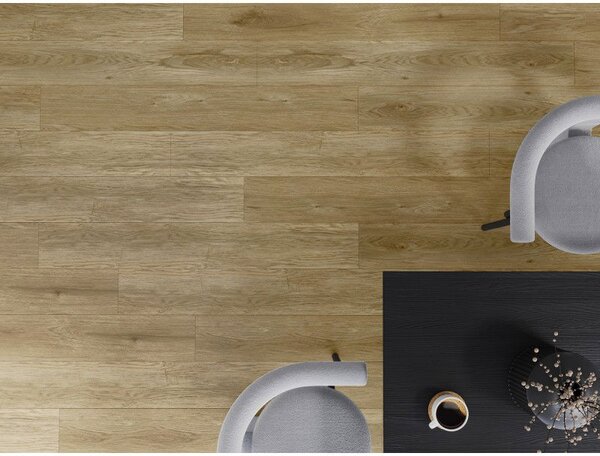Mexen Manhattan vinylové panely 1240 x 182 mm SPC 6,5 mm, podložka IXPE 1,5 mm, 4 V-drážka, Dub - F1041-1240-182-505-4V1-01