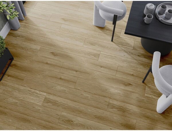 Mexen Manhattan vinylové panely 1240 x 182 mm SPC 6,5 mm, podložka IXPE 1,5 mm, 4 V-drážka, Dub - F1041-1240-182-505-4V1-01