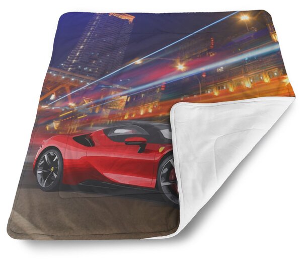 Sablio Deka pre bábätko Ferrari na ulici - 80x100 cm
