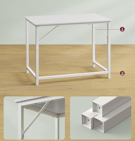 SONGMICS Psací stůl Vasagle Ebeny 100 cm bílý