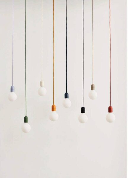 Common Závěsná Lampa Cord Set Pastel Lilac - Hay, Fialová / ružová, Obývacia izba / jedáleň, Plast
