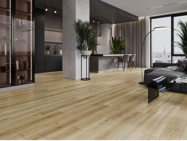 Mexen Sanford vinylové panely 1240 x 182 mm SPC 6,5 mm, podklad IXPE 1,5 mm, 4 V-spája, dub - F1059-1240-182-505-4V1-01