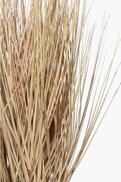 Umelá tráva v kvetináči BOHO, plast, výška 54 cm, béžová