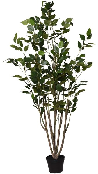 Umelý kaučukovník ALBERO, plast, výška 125 cm, zelená
