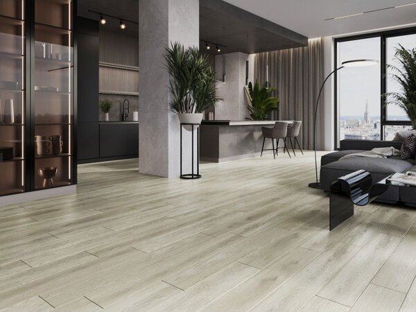 Mexen Sky Valley vinylové panely 1240 x 182 mm SPC 6,5 mm, podložka IXPE 1,5 mm, 4 V-Fuga, Dub - F1040-1240-182-505-4V1-01