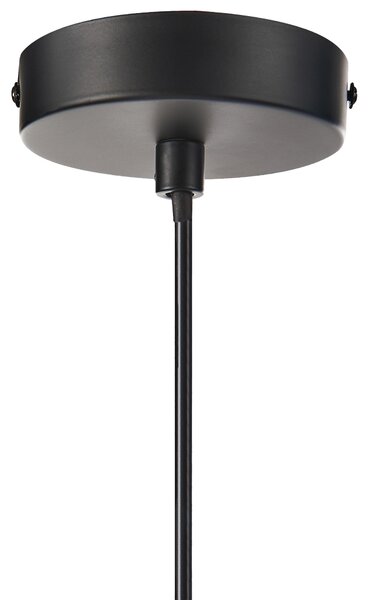 Závesná lampa čierna nylon látkové tienidlo osvetlenie moderný štýl obývacia izba