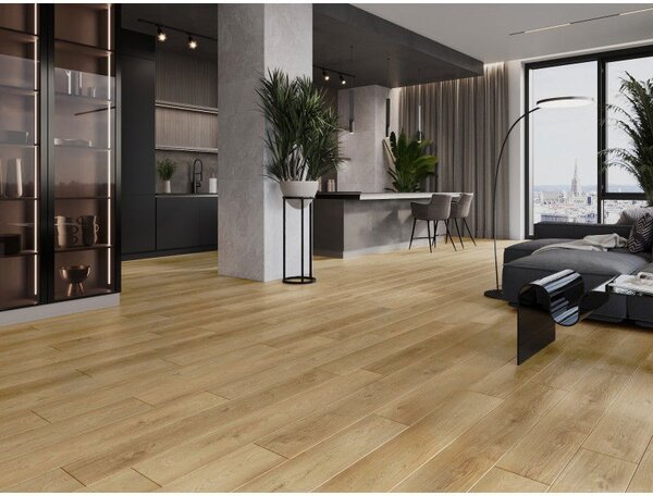 Mexen Sunset Hills vinylové panely 1240 x 182 mm SPC 6,5 mm, podložka IXPE 1,5 mm, 4 V-drážka, Dub