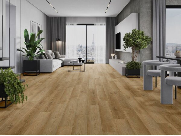 Mexen Sunset Hills vinylové panely 1240 x 182 mm SPC 6,5 mm, podložka IXPE 1,5 mm, 4 V-drážka, Dub
