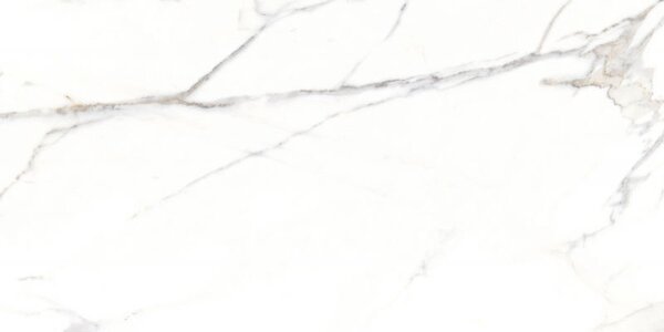 Mexen Agata biela gres glazovaný rekt. G1, podlahová a stenová dlaždica 120 x 60 cm, lesk - TL144-120-060-00