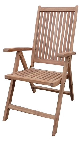 TEXIM EDY - drevená skládacia a polohovacia stolička
