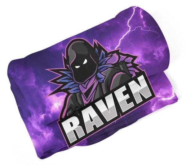 Sablio Deka FORTNITE RAVEN Fialová búrka - 150x120 cm
