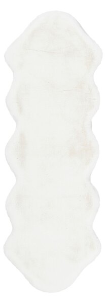 UMELÁ KOŽUŠINA, 60/180 cm, biela - Online Only bytové doplnky, Online Only