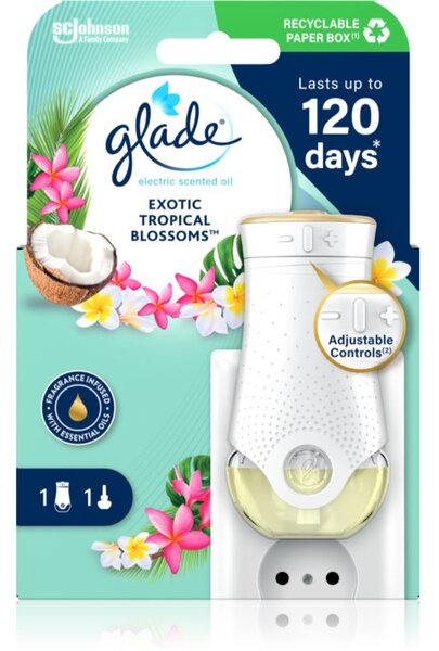 GLADE Exotic Tropical Blossoms elektrický osviežovač vzduchu 20 ml