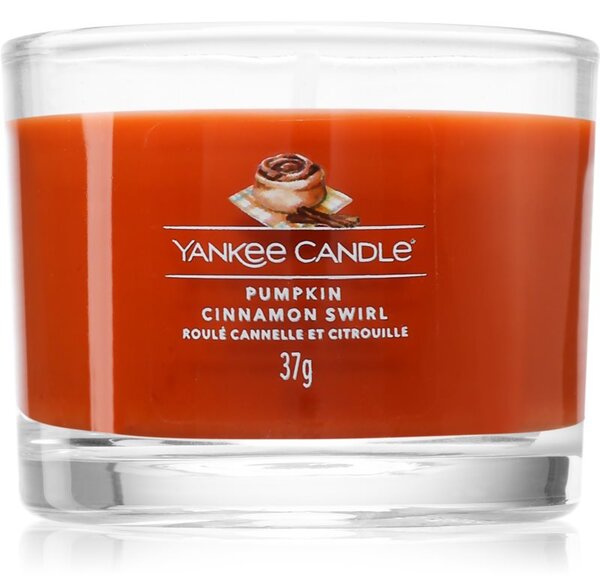 Yankee Candle Pumpkin Cinnamon Swirl votívna sviečka 37 g