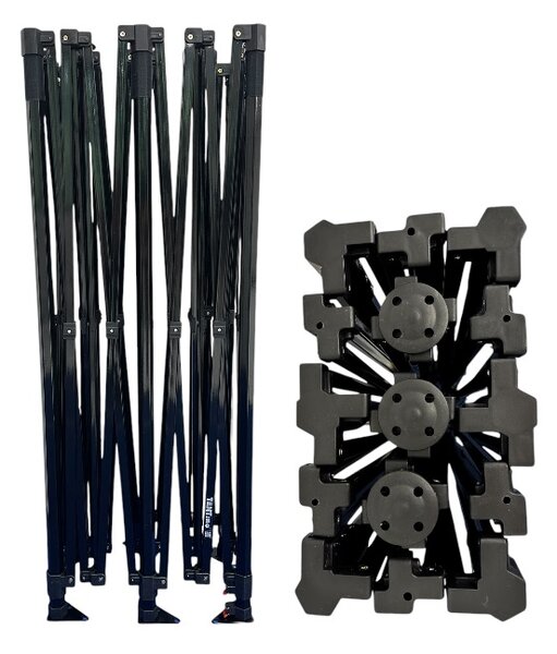 TENTino SET - Nožnicový párty stan 3x6 m/6 s jednostrannou potlačou Plachtovina (nůžk.stany s potiskem): polyester 230 g/m2, Typ konštrukcie: SMALL HEXAGON, POTLAČ - strecha + bočnice: pouze střecha