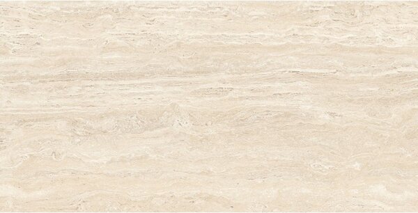 Mexen Neo Travertino Rektifikovaná glazovaná gresová dlaždica Crema, podlahová a nástenná 120 x 60 cm, matná