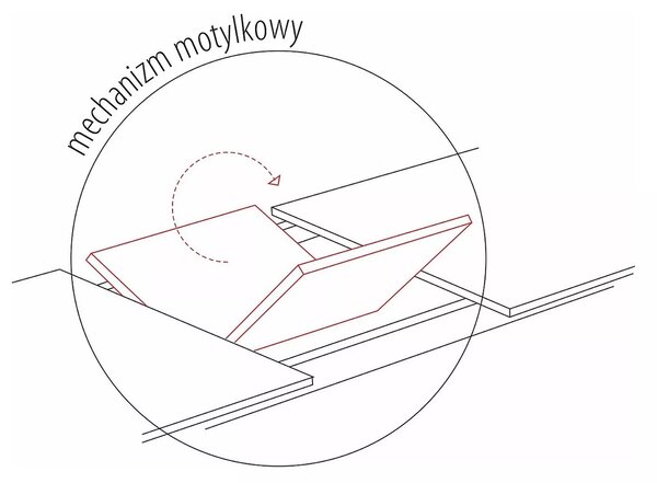 Signal Stôl CAPITOL dub/čierna konštrukcia 160(200)X90
