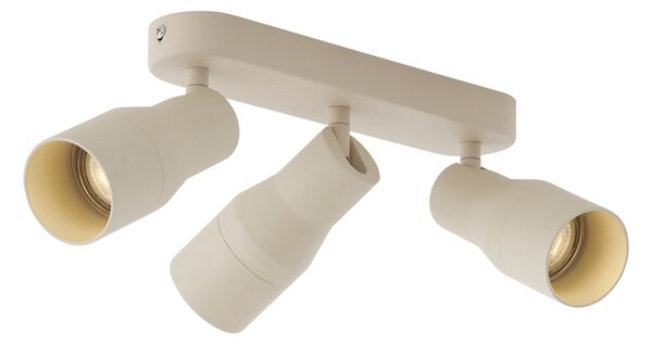 Zaoblené stropné bodové svetlo béžové GU10 50 mm 3-svetlo - Stanley
