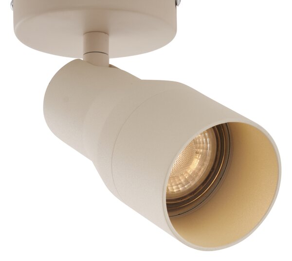 Moderné stropné bodové svetlo béžové GU10 50 mm okrúhle - Stanley