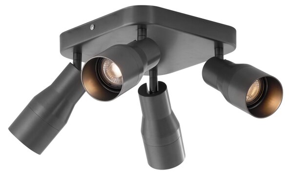 Štvorbodové stropné bodové svietidlo GU10 50 mm štvorcové - Stanley