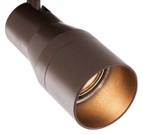 Moderné stropné bodové svetlo tmavá bronz GU10 50 mm okrúhle - Stanley