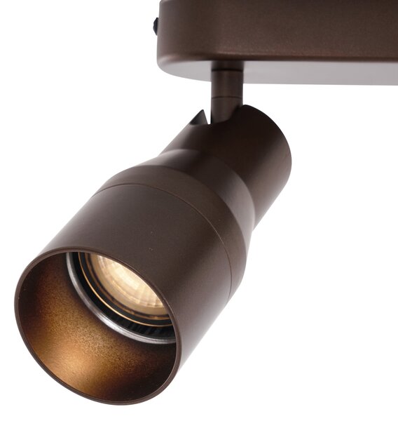 Zaoblené stropné bodové svetlo tmavá bronz GU10 50 mm 2-svetlo - Stanley