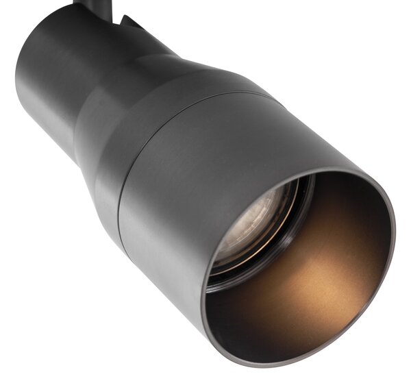 Moderné stropné bodové svetlo tmavosivé GU10 50 mm okrúhle - Stanley