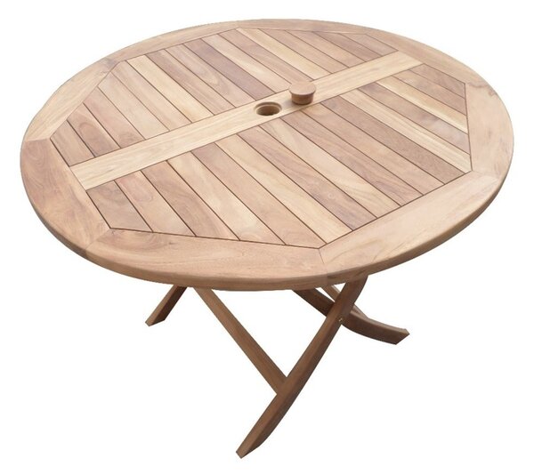 TEXIM RAFA - okrúhlý skladací stôl z teaku