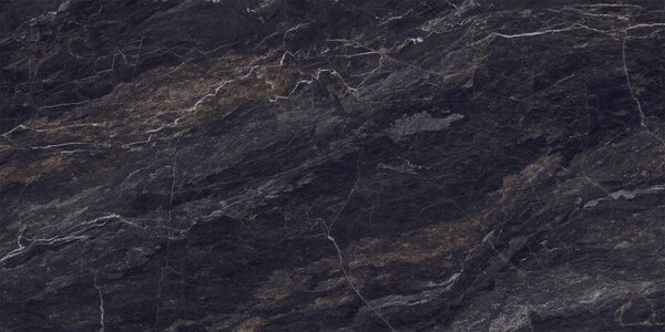 Mexen Sintra Black lesklý glazovaný rektifikovaný G1, podlahovo-stenová dlaždica 120 x 60 cm, vysoký lesk - TL204-120-060-00