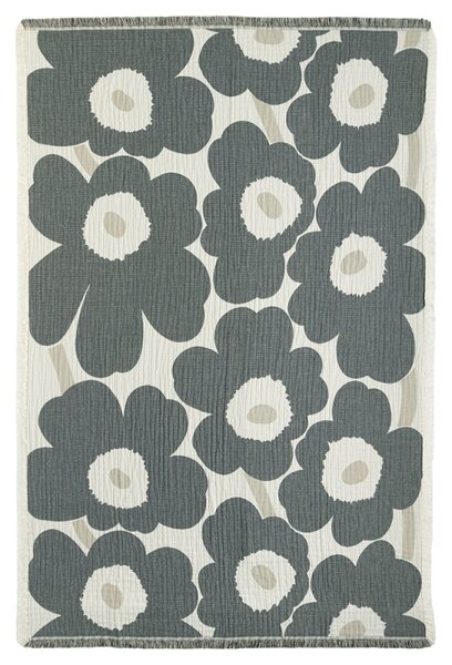 Marimekko Deka Unikko 150x220, sivo-biela
