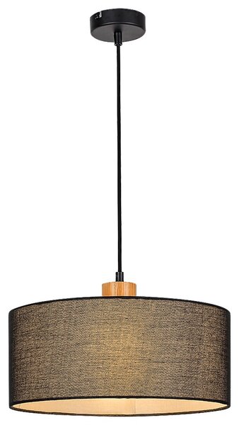 Rabalux 3247 závesné stropné svietidlo Miguel 1x40W | E27 - čierna, drevo