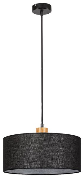 Rabalux 3247 závesné stropné svietidlo Miguel 1x40W | E27 - čierna, drevo