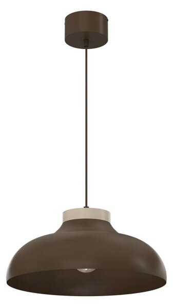 Závesný luster na lanku BASCA 1xE27/15W/230V hnedá/béžová