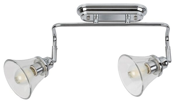 Rabalux 3208 kúpeľňové bodové svietidlo Antoine 2x40W | E14 | IP44 - chróm